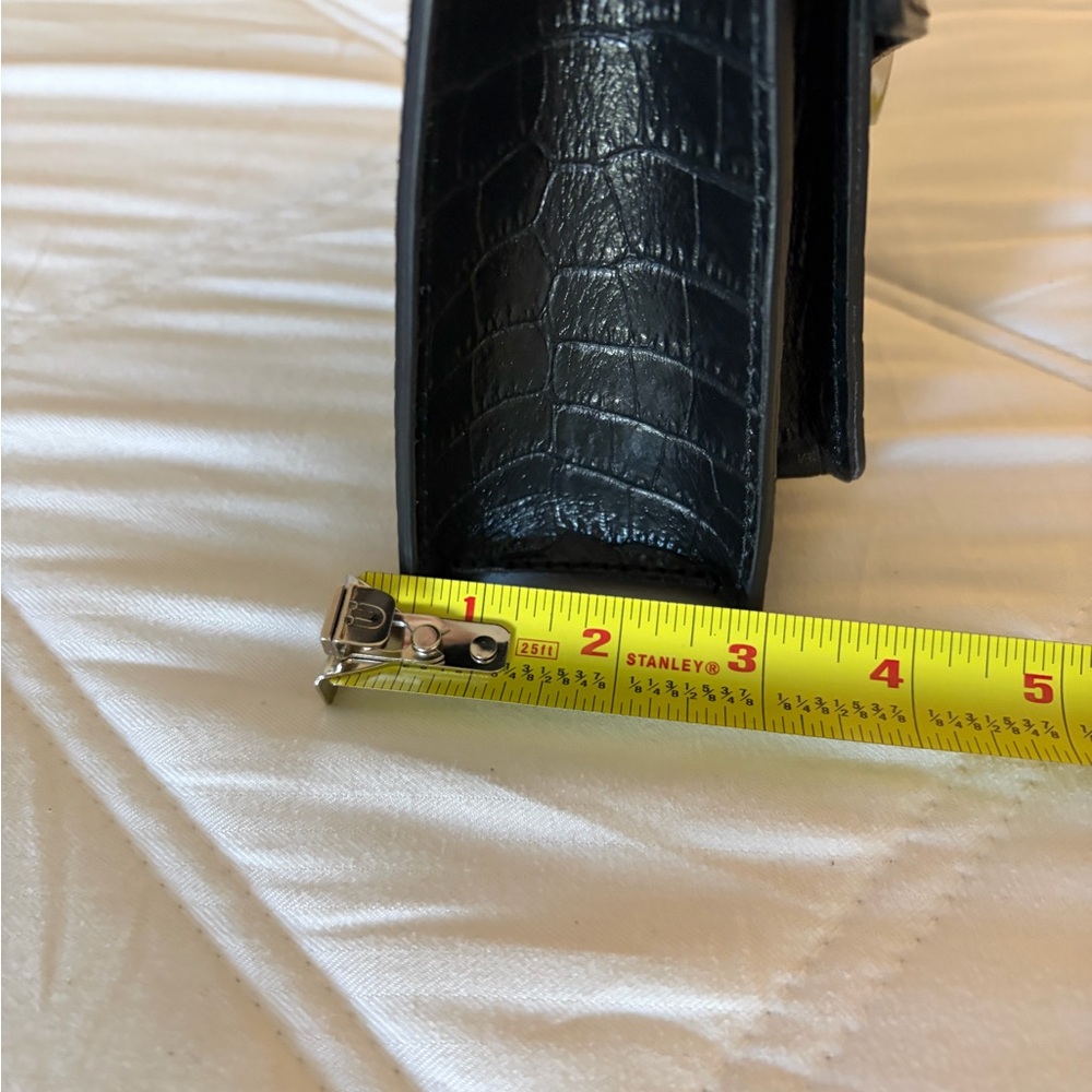 Valentino Black Croc-Embossed Crossbody Bag - Picture 10 of 10